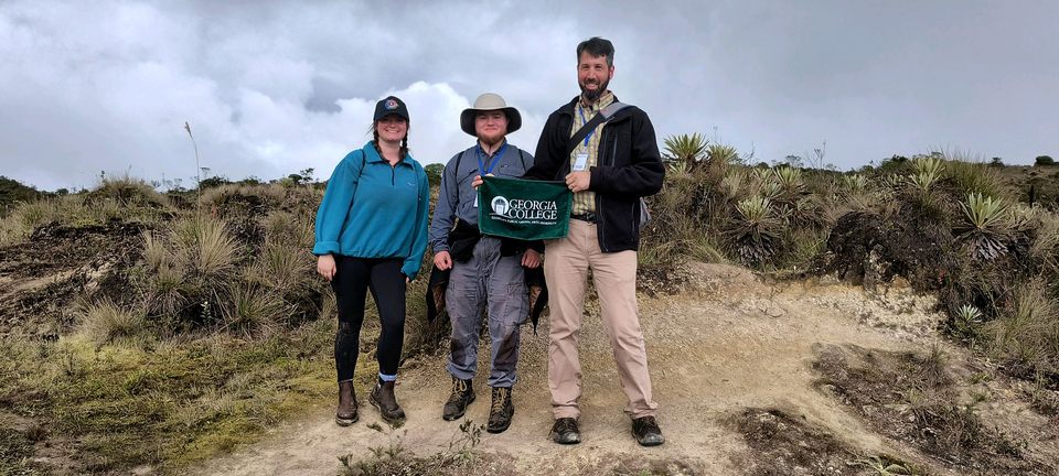 Elena Cruz, Andrew Lance and Dr. Bruce Snyder in Colombia.
