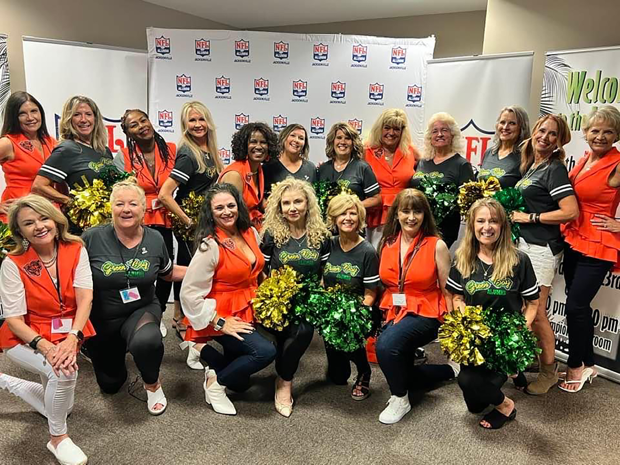 Former Chicago Bears and Green Bay Packers Cheerleaders at the National Football Cheerleaders Alumni Organization Conference