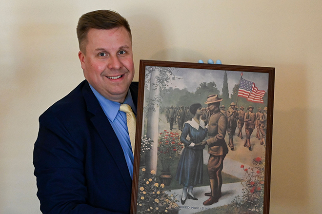 Image for WWI propaganda posters at GCSU show efforts to recruit African American soldiers