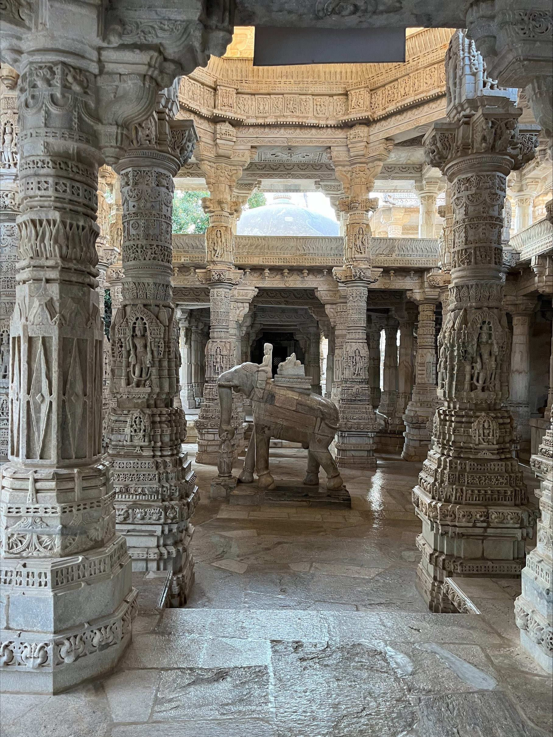 The temple in Ranakpur, India.