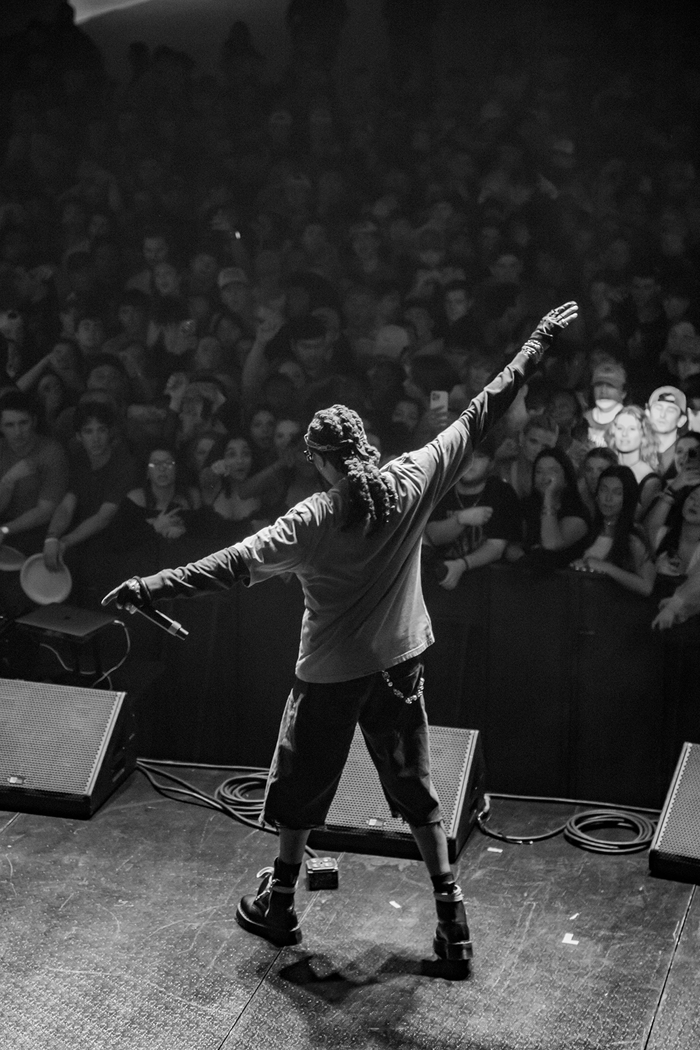 Quavo on stage at the Centennial Center. Photo by Peyton Miller.