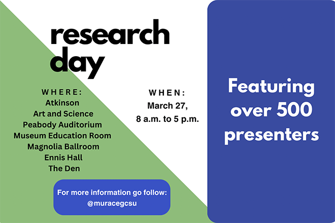 Image for GCSU's Research Day is today!