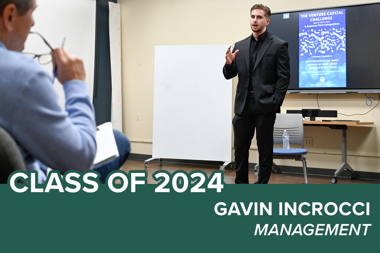Image for Class of 2024: Meet Gavin Incrocci, researcher and entrepreneur
