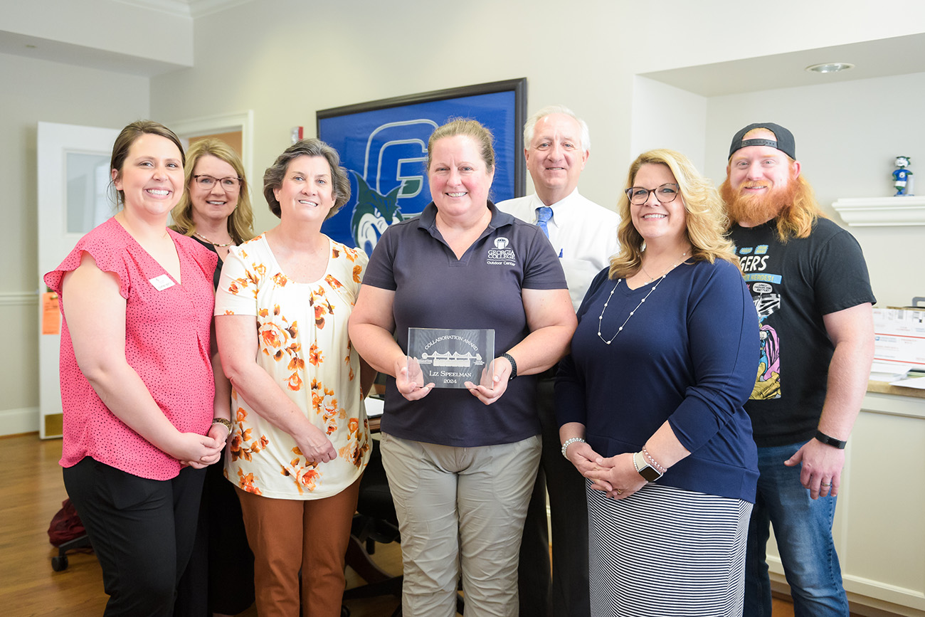 Image for GCSU MVP Liz Speelman honored with Collaboration Award