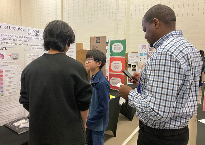 Image for GCSU International student saves the day at science fair