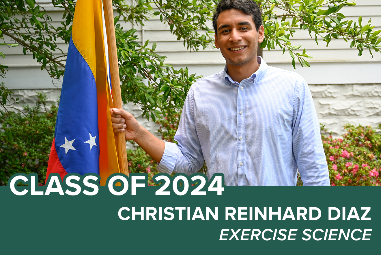 Image for Class of 2024: Christian Reinhard Diaz aims for a career in sports medicine