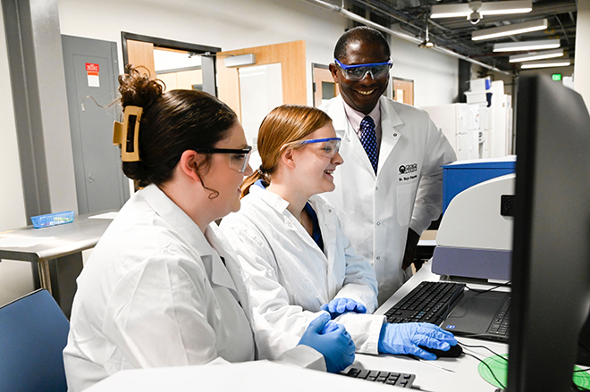 Image for Pesticide on your plate: GCSU scientist and students study toxins affecting our food