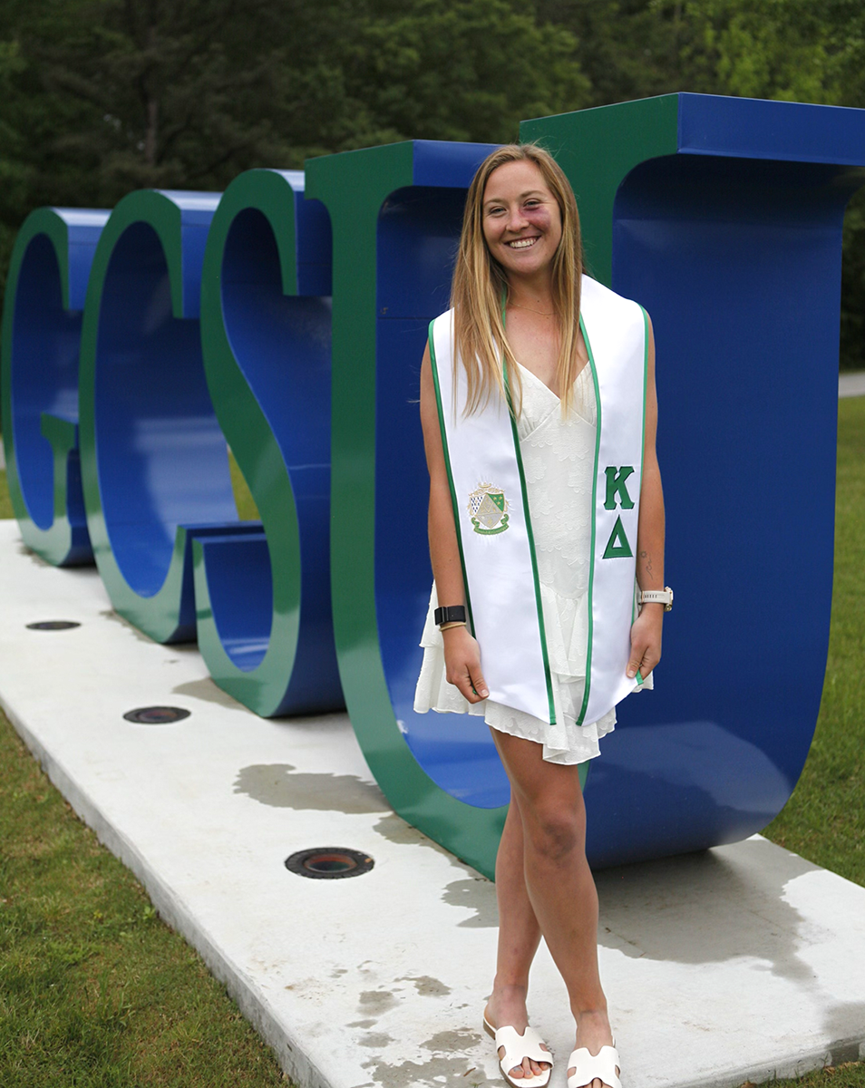 Macy is a student-athlete and a sister of Kappa Delta.
