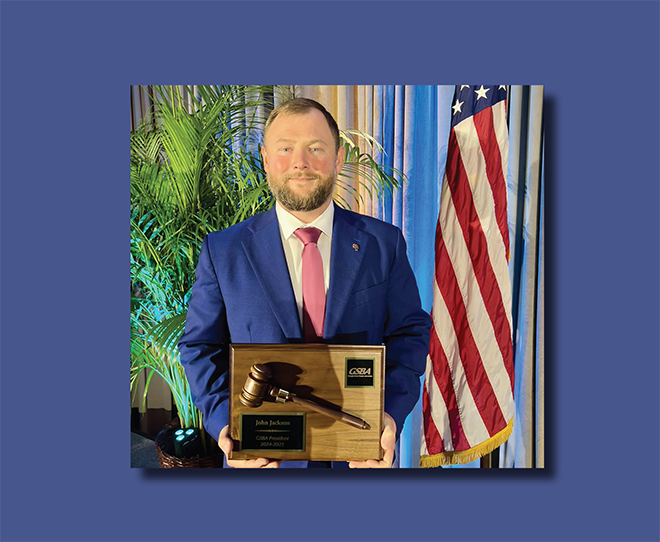 Image for John Jackson installed as president of the Georgia School Boards Association