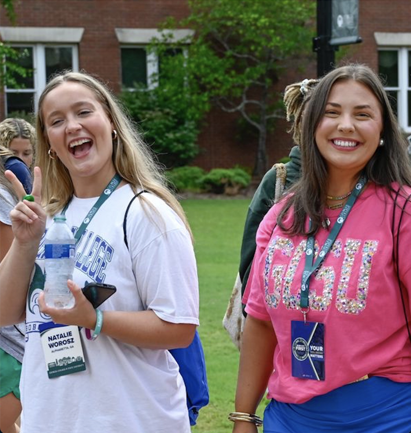 Students in GCSU's Class of 2028 are enthusiastic and engaged.