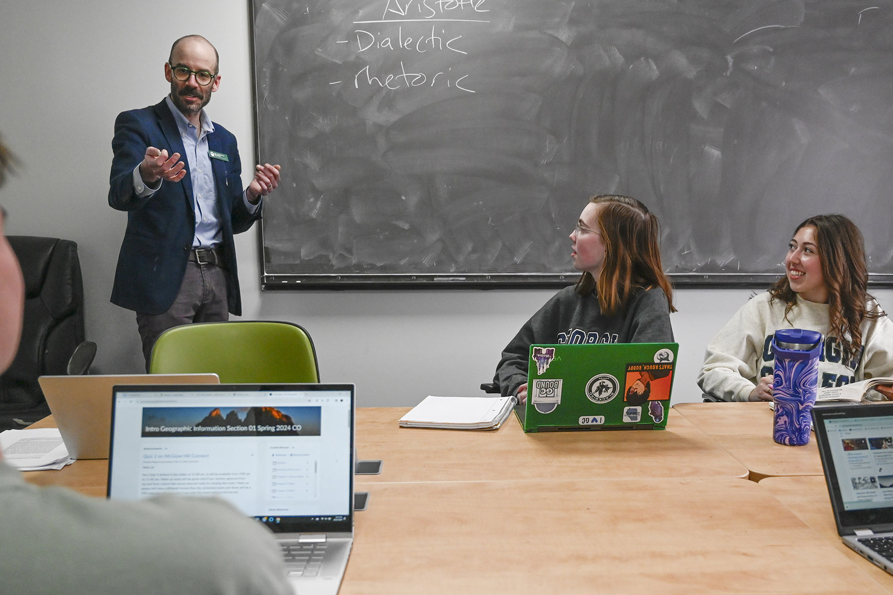 Rhetoric class with Dr. Bedsole and students