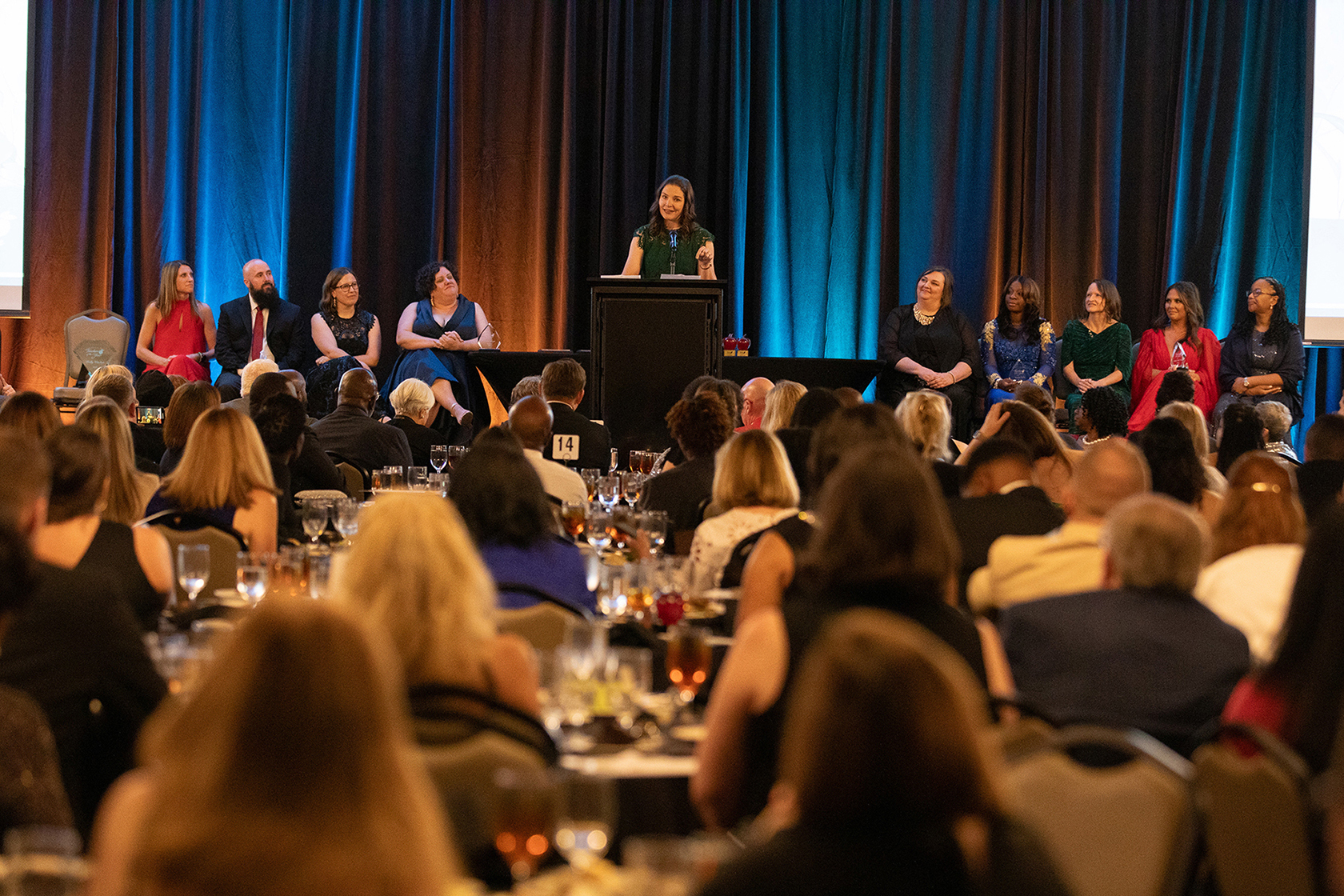 Holly Witcher speaks after accepting her award for Georgia's 2025 Teacher of the Year