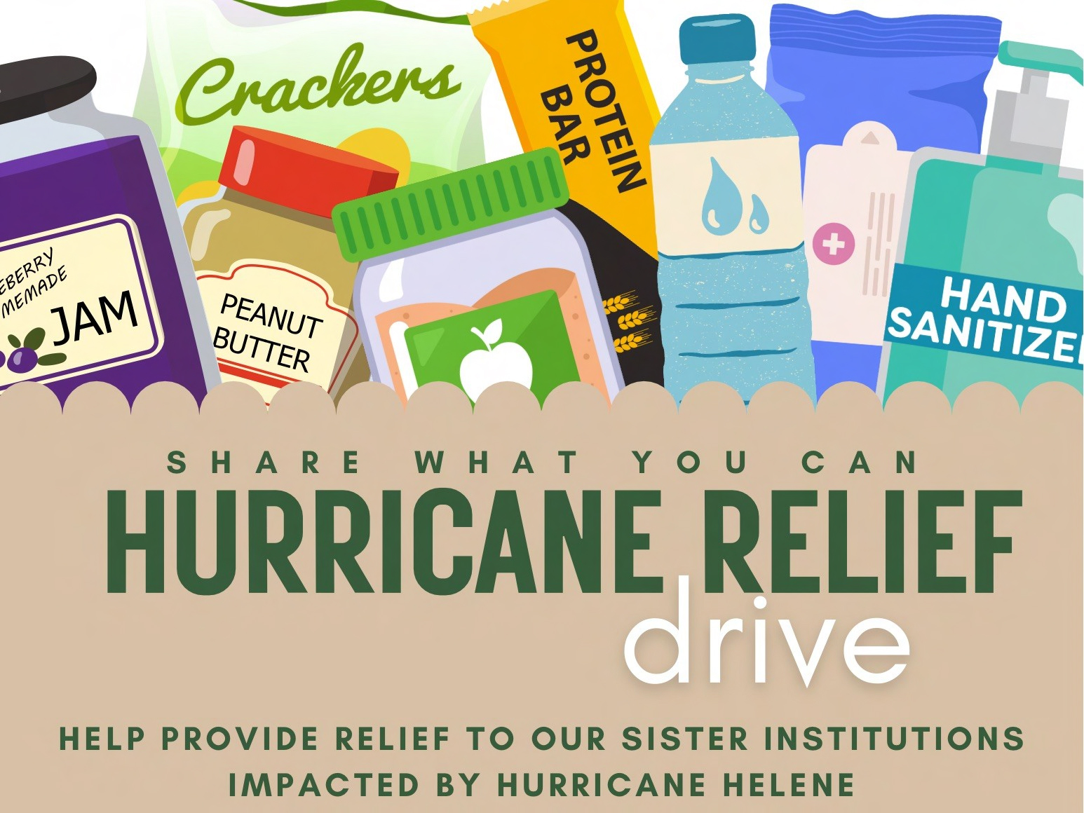 Image for Hurricane Helene Relief: Collecting Food and Basic Needs Items