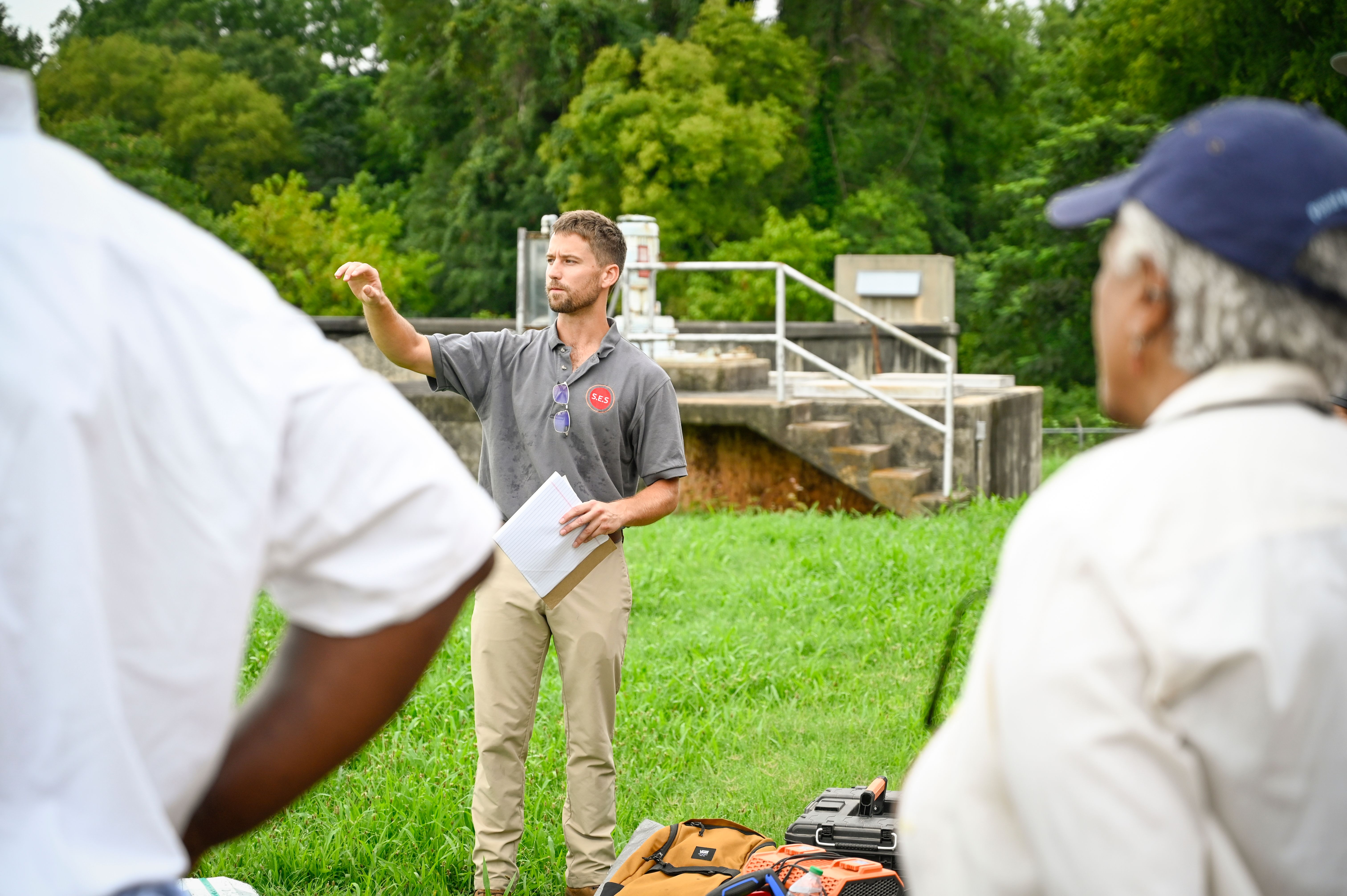 Alumnus Ryan Agnew directed the recent solar panel project in Baldwin County.