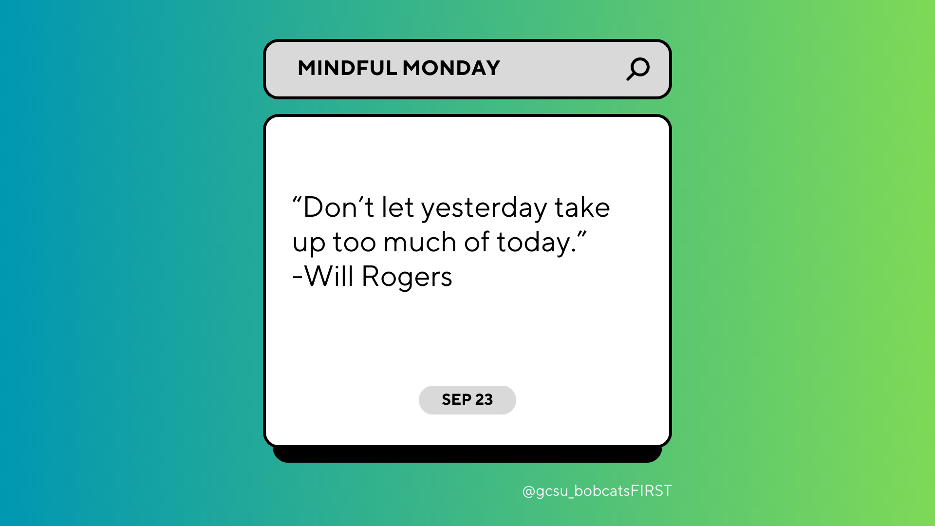 Image for Mindful Monday for Sept. 23