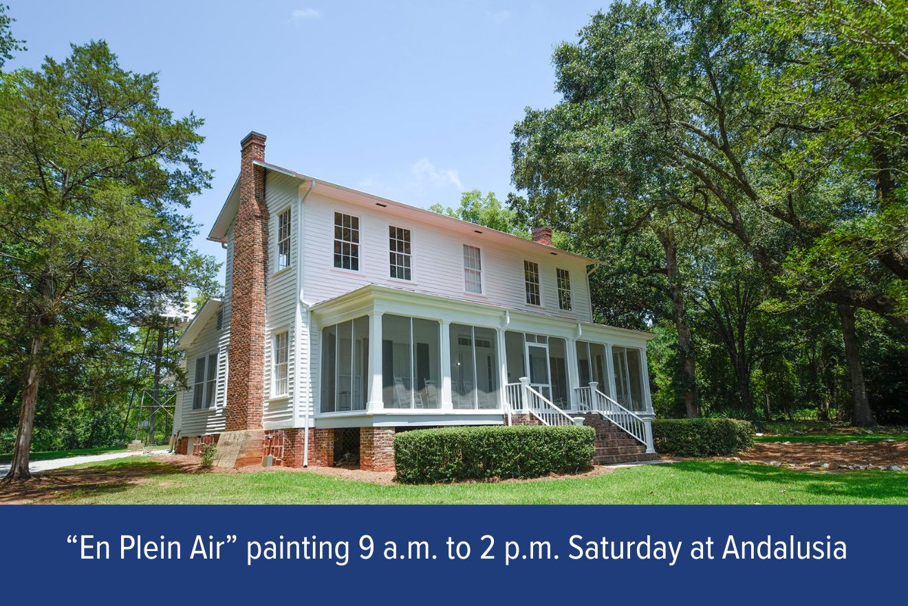 Image for GCSU and area students gather at Andalusia to create impromptu art “En Plein Air”