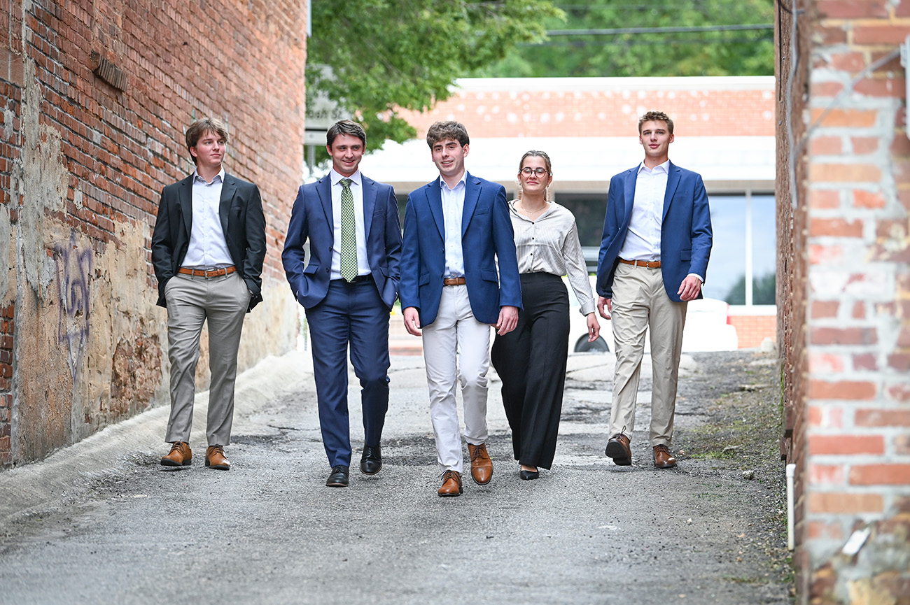 From left to right: Dubsky, Johnson, DiBenedetto, Slay and Kessinger.