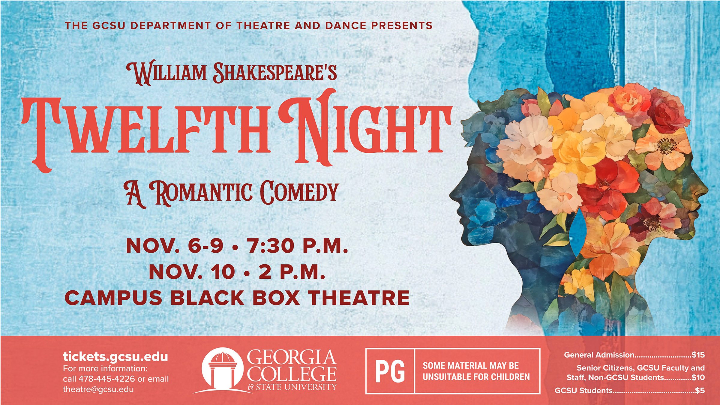 Image for William Shakespeare's Twelfth Night - presented by the Department of Theatre and Dance