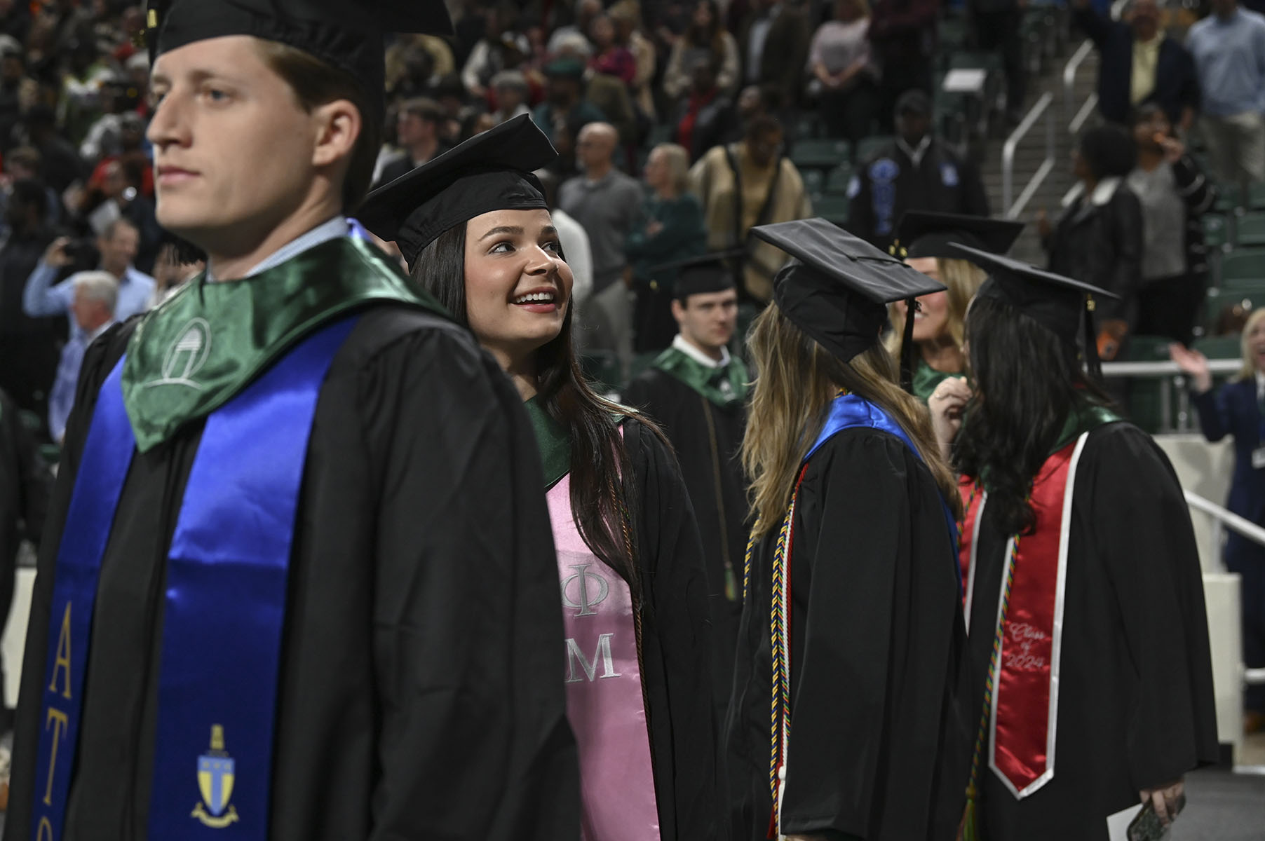 student commencencement procession