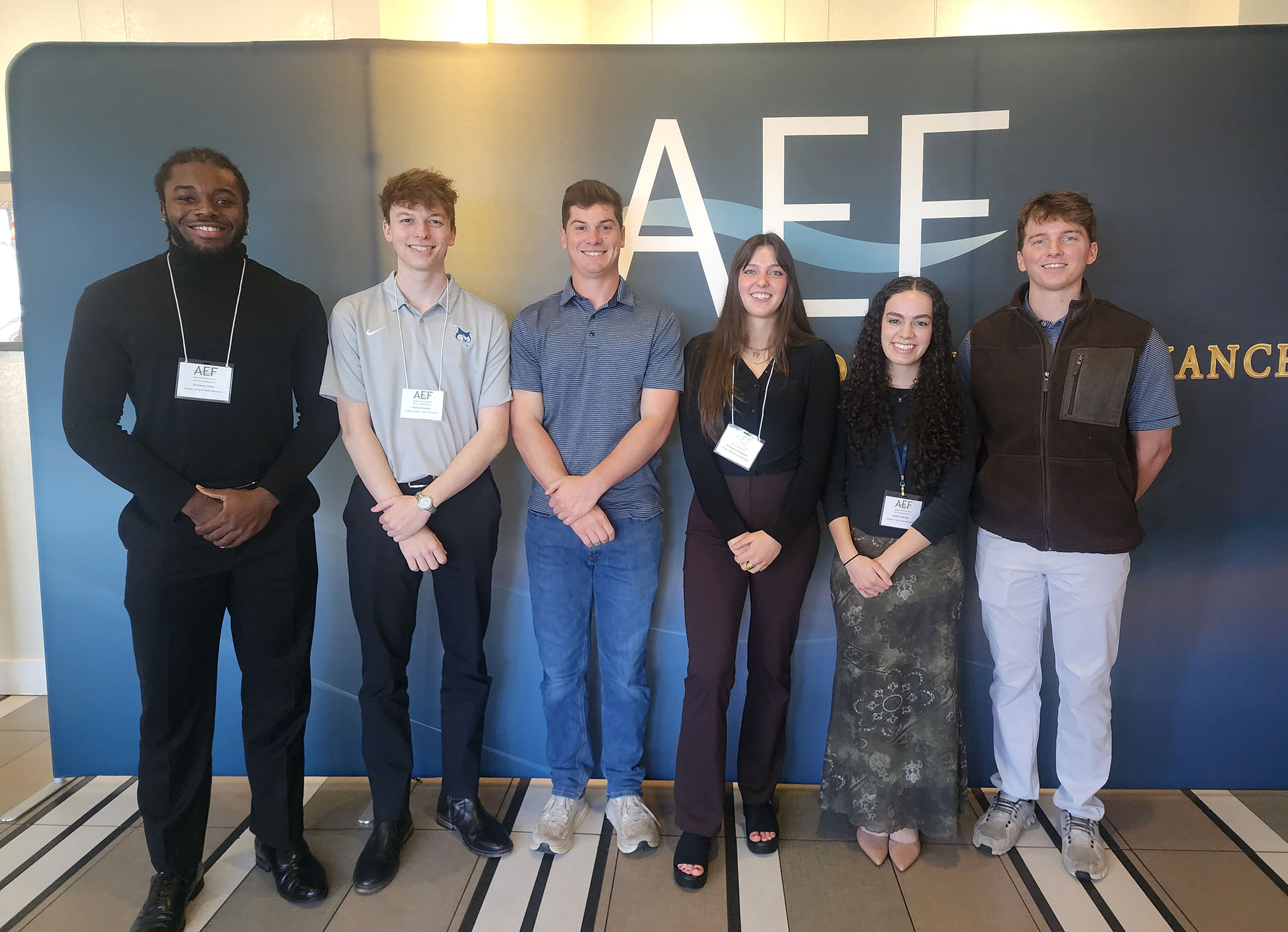 Image for Students present undergraduate research at Academy of Economics and Finance Conference