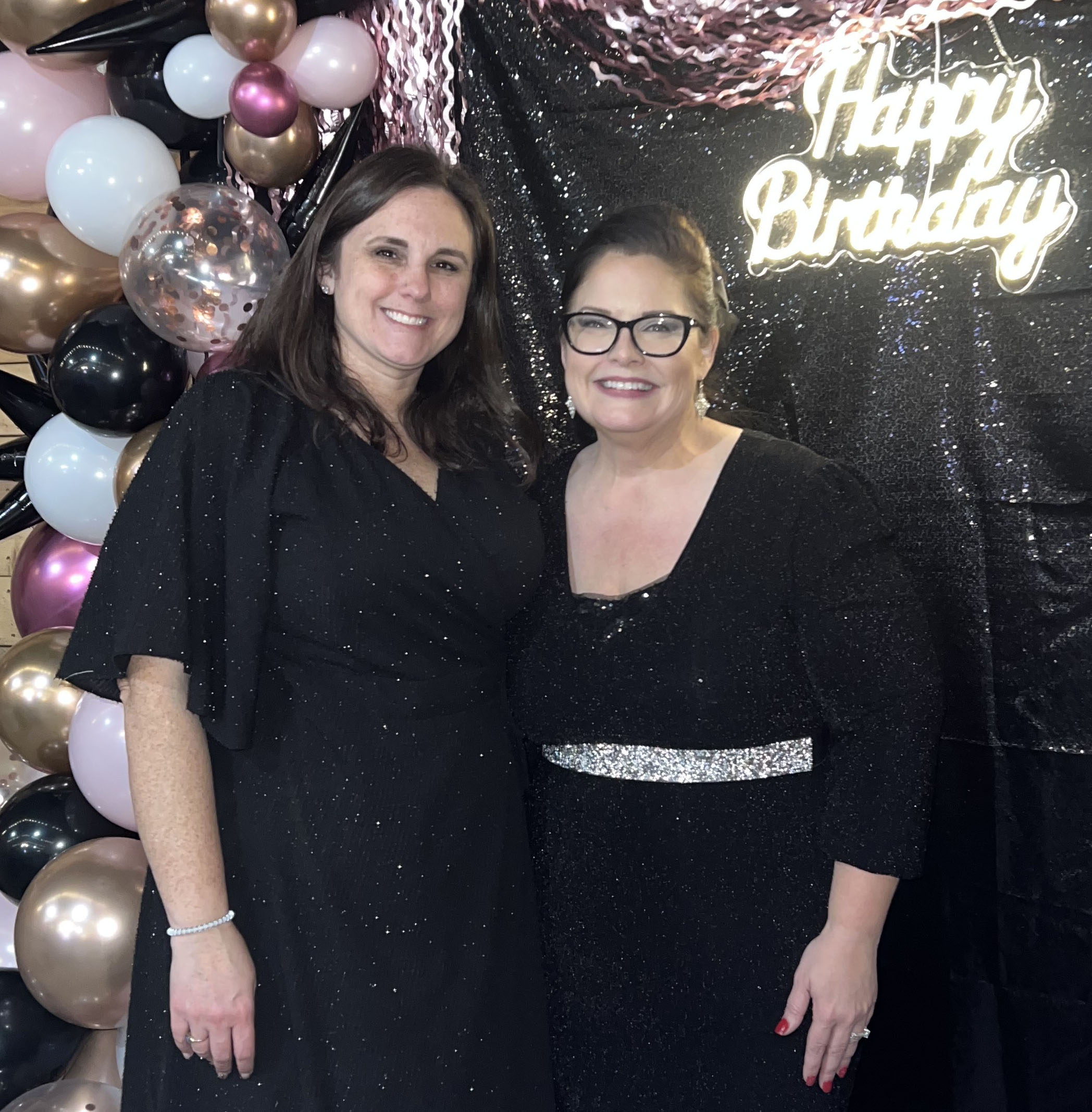 Ashley Lampp, left, with her mentor Dr. Catrena Lisse, celebrating Lisse's birthday. (Photo courtesy of Ashley Lampp)