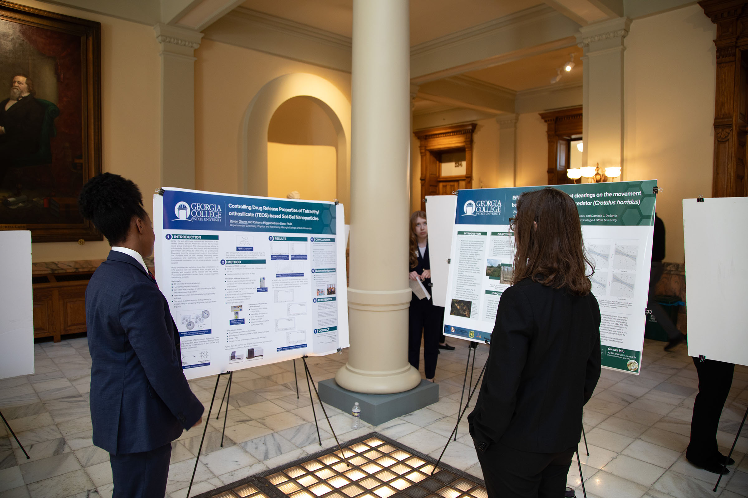 GCSU Undergrads present research during Posters at the Capitol