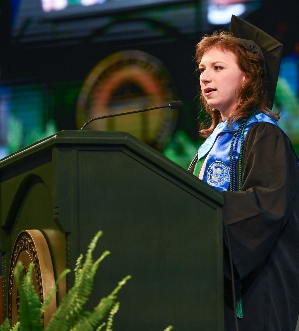 Student Speaker Axel Hawkins (Photo: Anna Gay Leavitt)