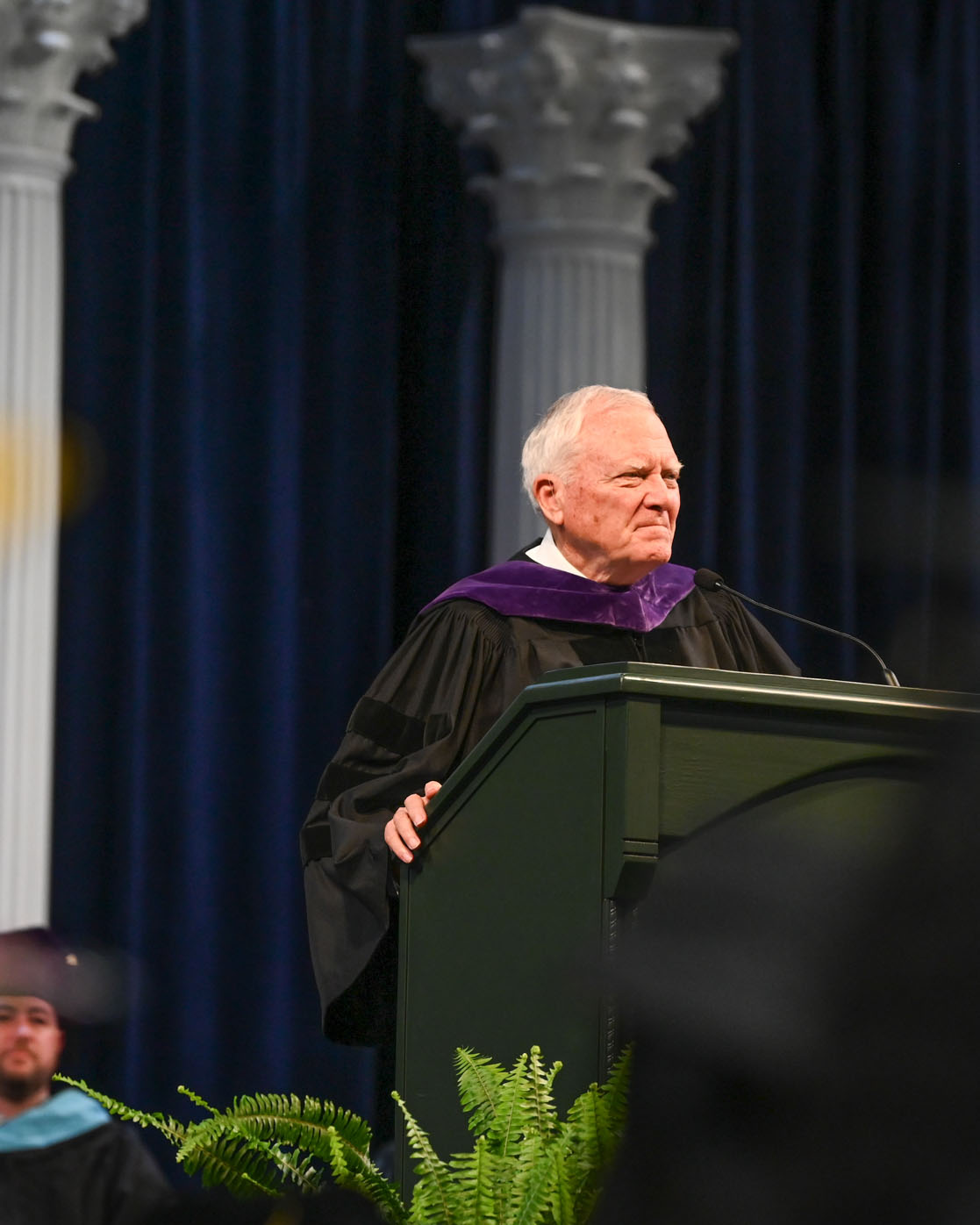 Former Governor Nathan Deal gave the keynote address for the College of Education. (Photo: Anna Gay Leavitt)