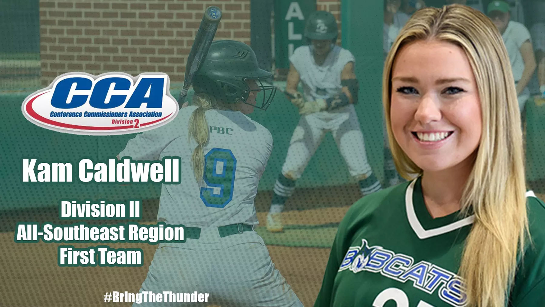 Image for Bobcat's Kam Caldwell named to D2CCA All-Southeast Region first team