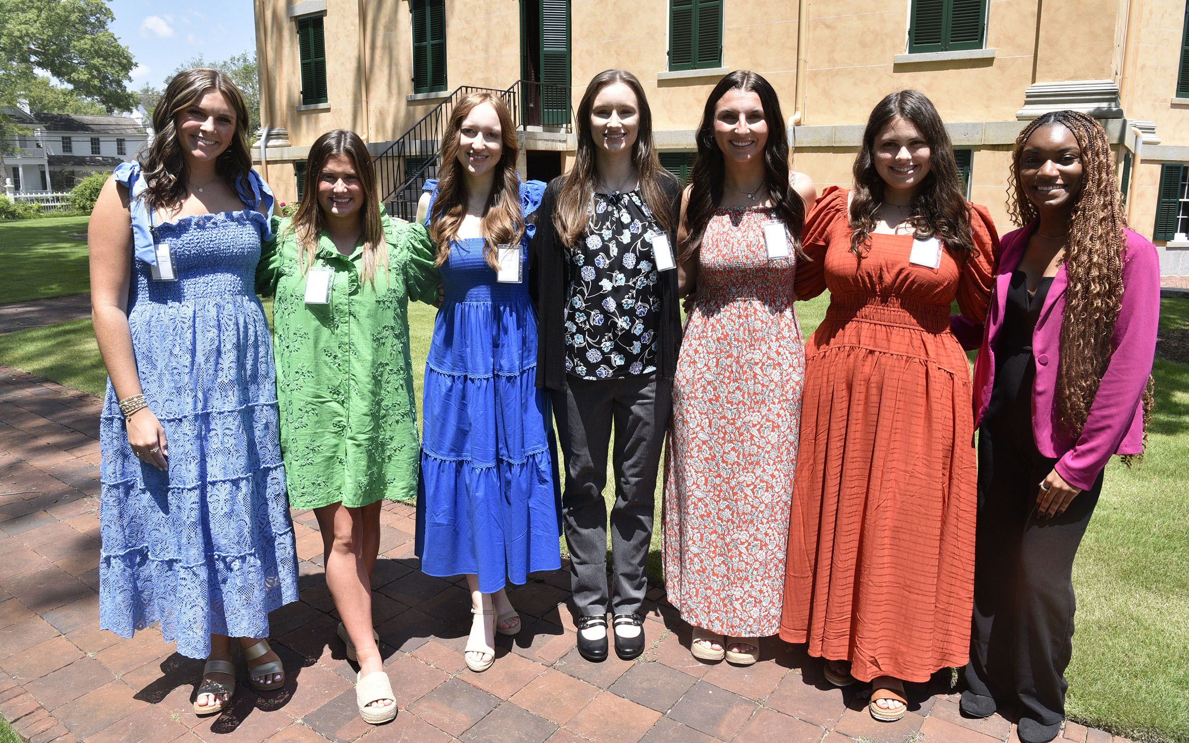 Freshmen new to the program: Allie Baggett, Abi Bragg, Eden Frayne, Sarah Hawkins, Jade Stephens, Madelyn Taylor and Taylor Watford. (Photo: Gil Pound)