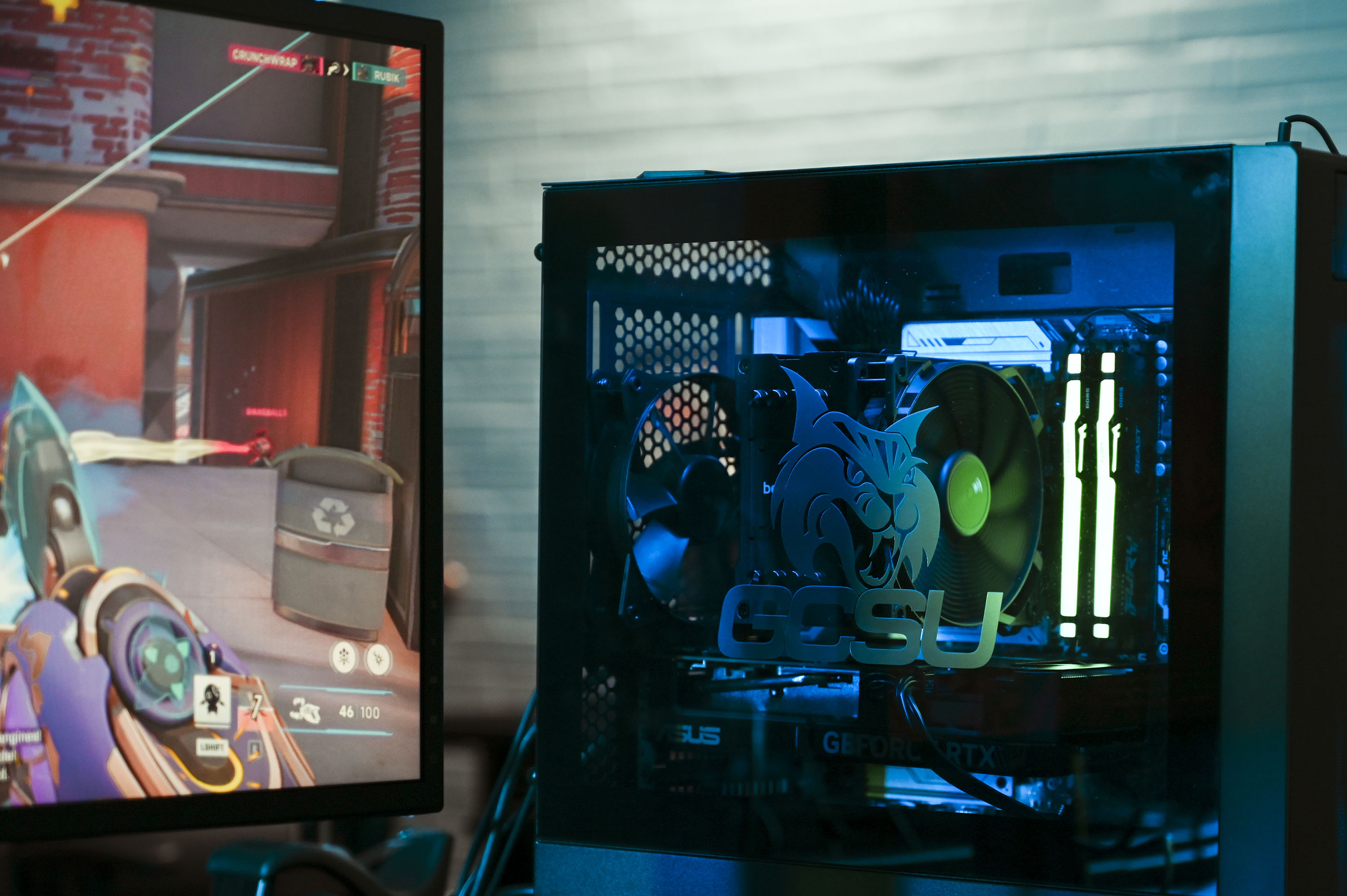 One of 16 new complete gaming units in the Esports Lab (Photo: Anna Gay Leavitt)
