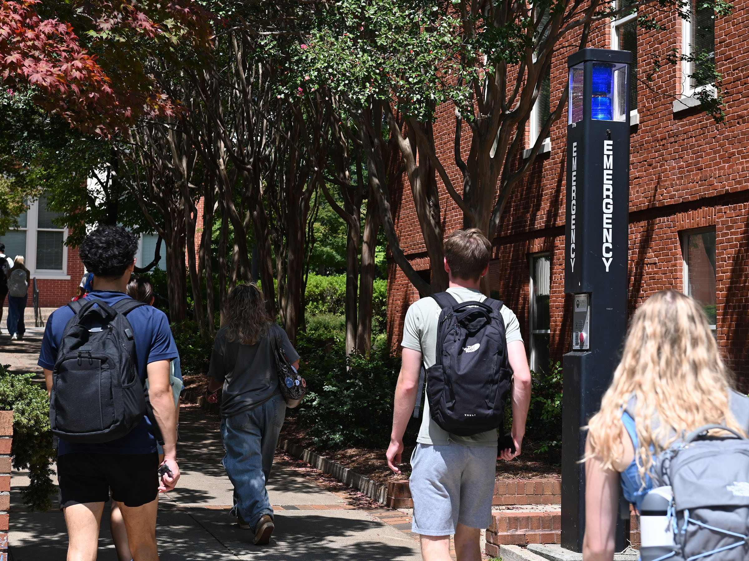 Blue light call box