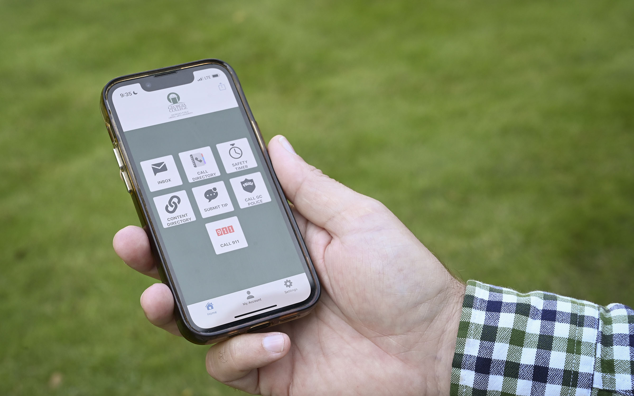 Rave Guardian app on a cell phone