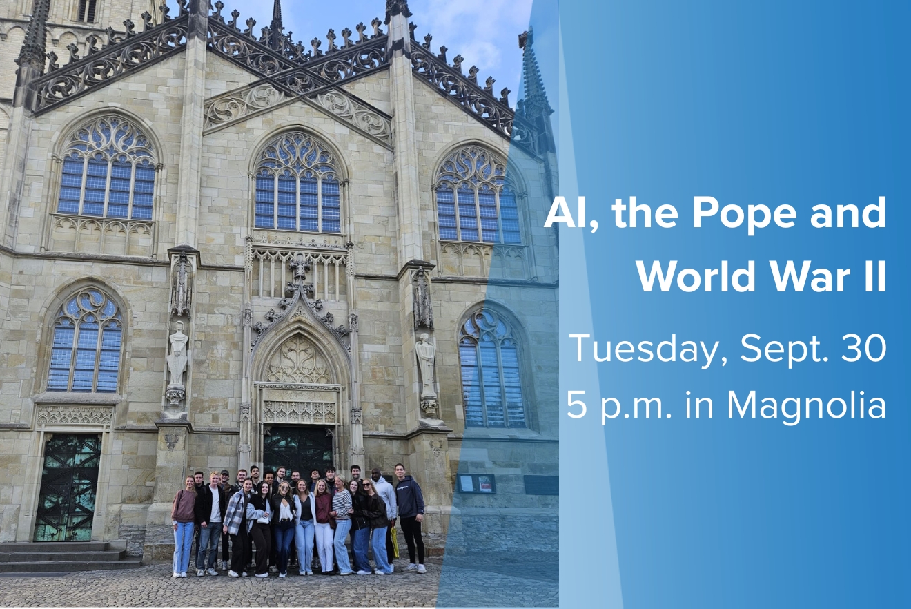 Image for GCSU and University of Münster continue partnership with "AI, the Pope and World War II"