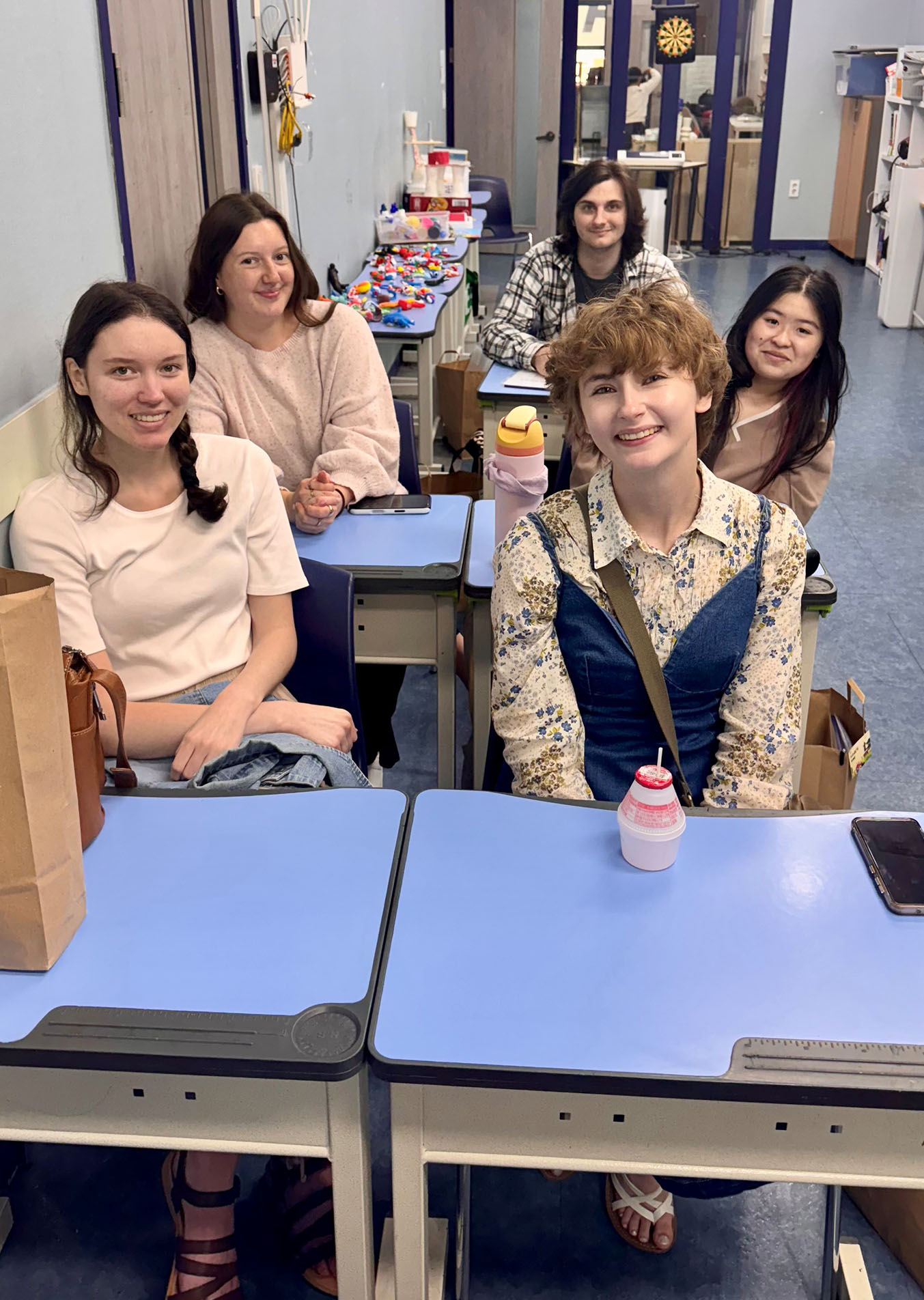 The GCSU students prepared together for teaching English to South Korean students. (Photo: Kathryn Livingston)