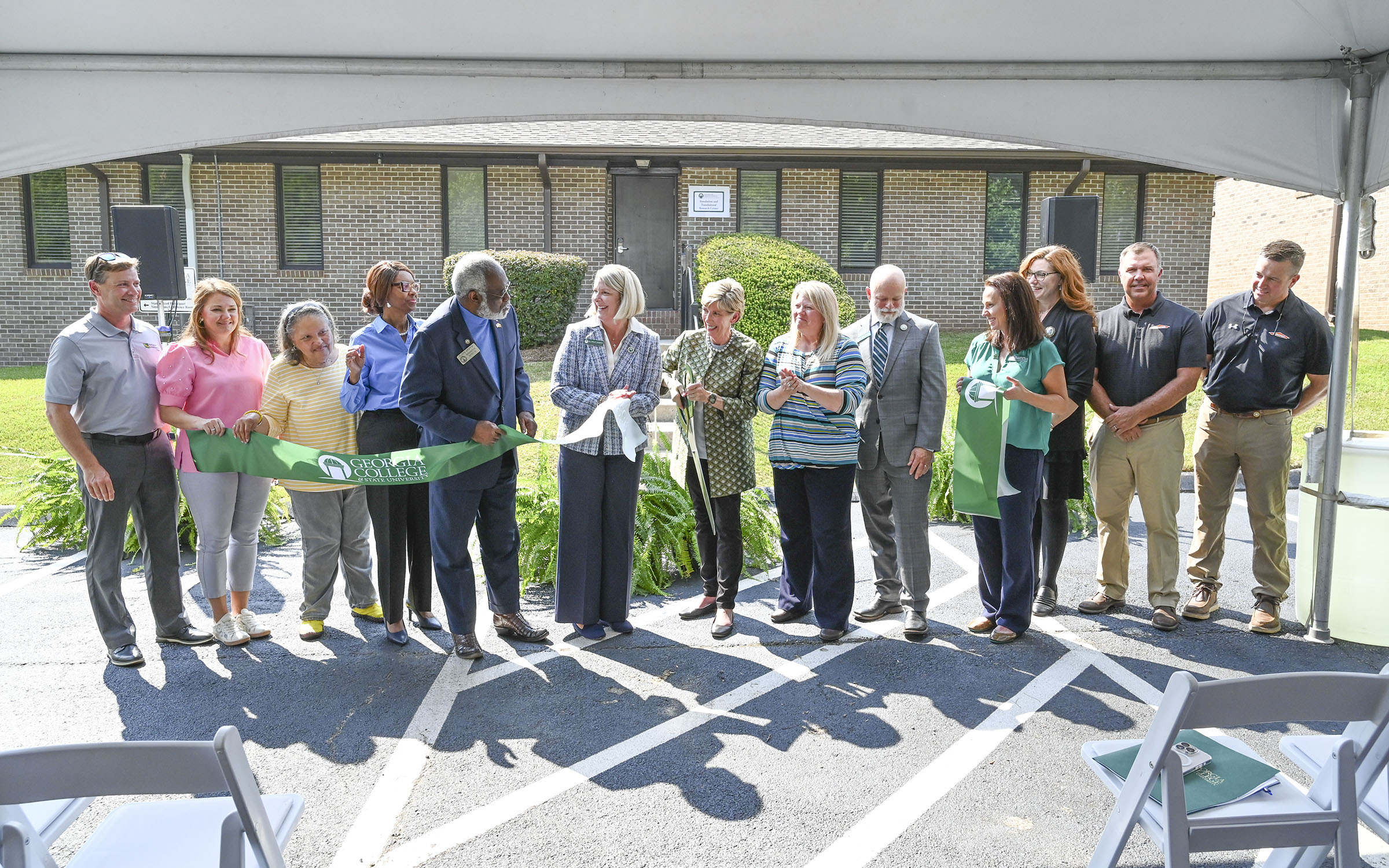 Sim Center ribbon cutting event photo