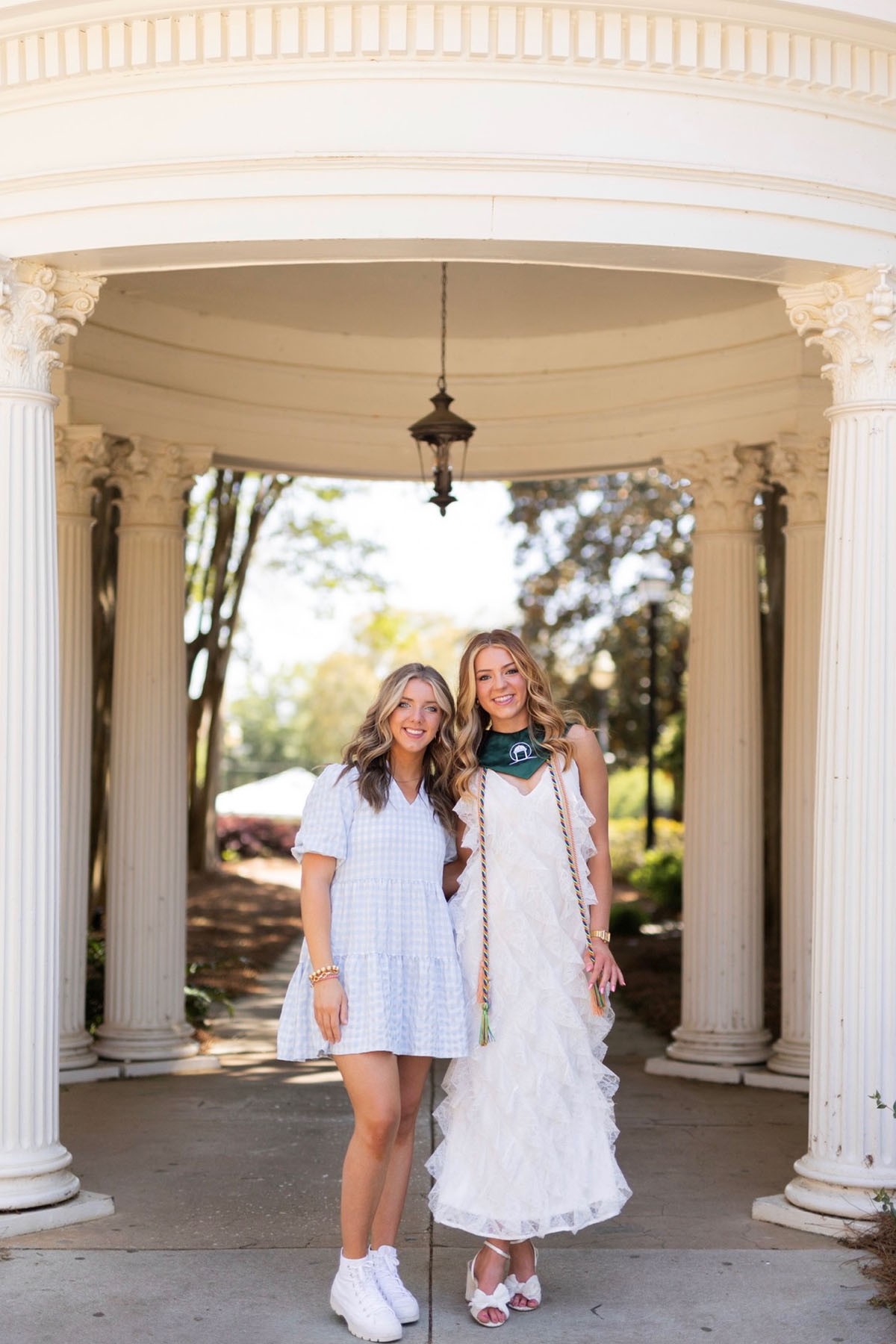 Avery Denny, right, graduated in 2024. Sister Ellie is currently a junior psychology major. (Photo: Denny Family)