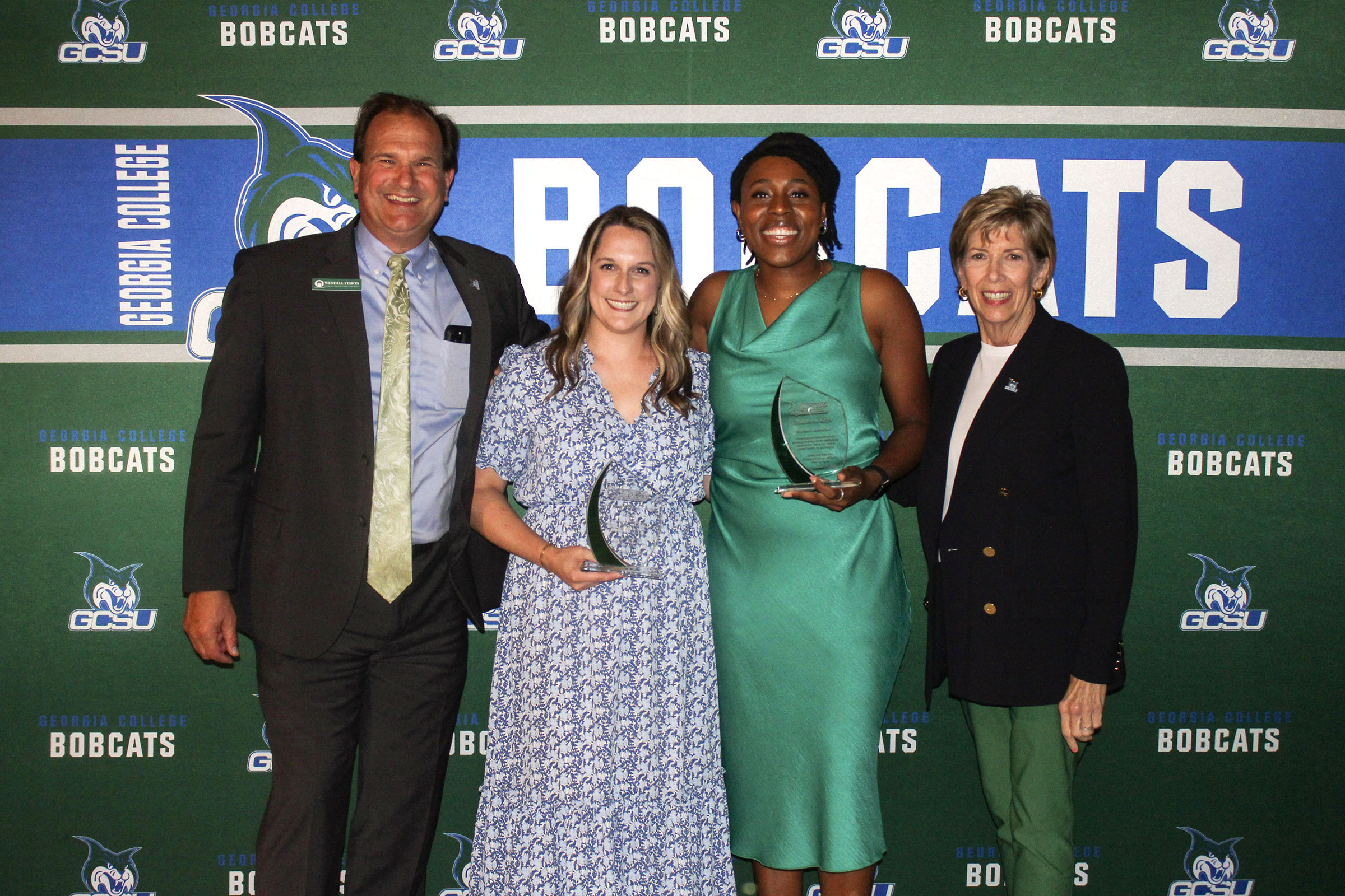 Image for Shanteona Keys (’15), Whitney Okvist Pape (’14) enshrined in GCSU Athletics Hall of Fame