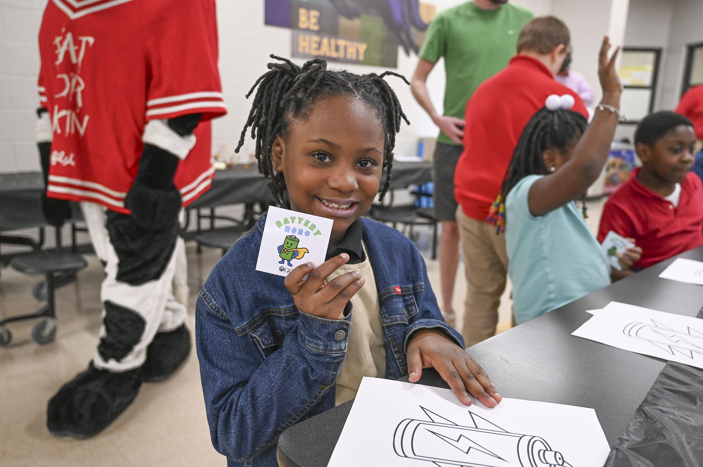 Image for GCSU students lead the charge for local school recycling, collecting 27 pounds of batteries