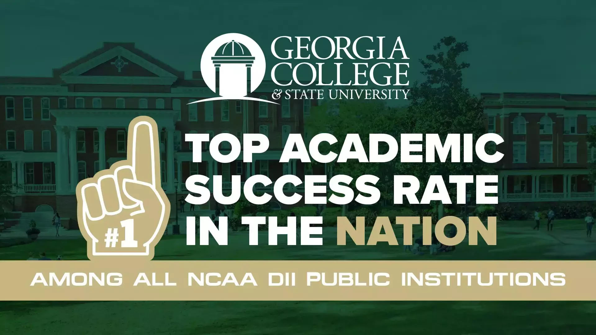 Image for Five years running: GCSU named No. 1 in nation for academic success rate among DII public schools