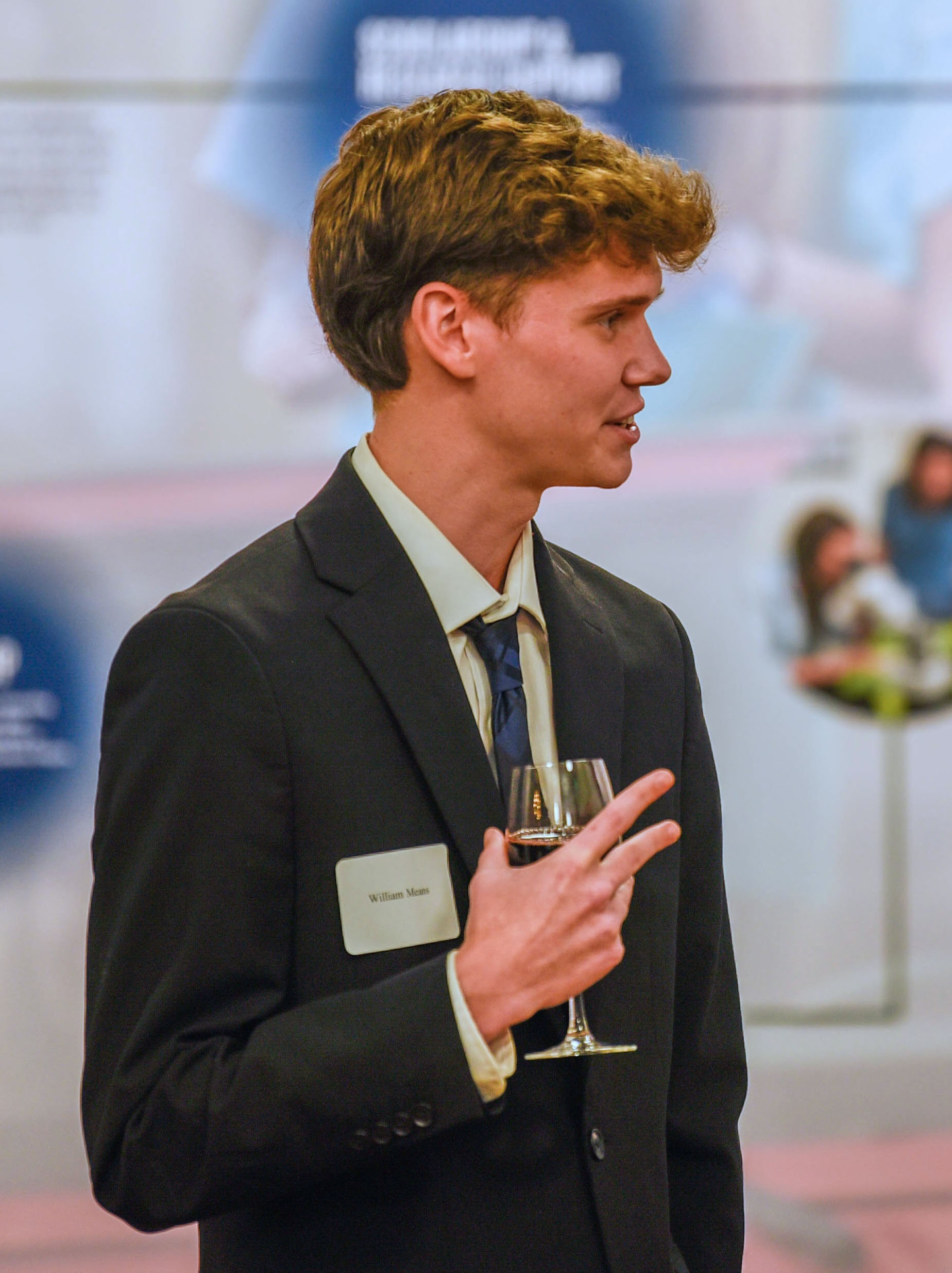 Senior finance major Will Means attended the November Executive Forum. Means developed an app called PocketAce, a time management tool for college students. (Photo: Janelle Tyler)
