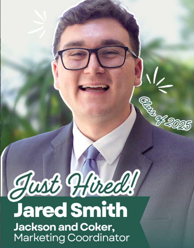 December graduate Jared Smith previously interned with Jackson and Coker.