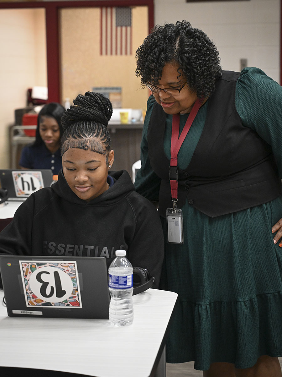 Hancock Central High School Asst. Principal Monica Poole is working on her fourth degree from GCSU. (Photo: Anna Gay Leavitt)