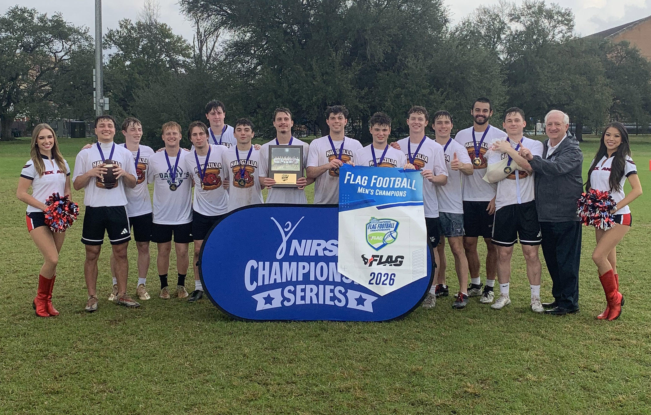 GCSU's national champion men's flag football intramural team