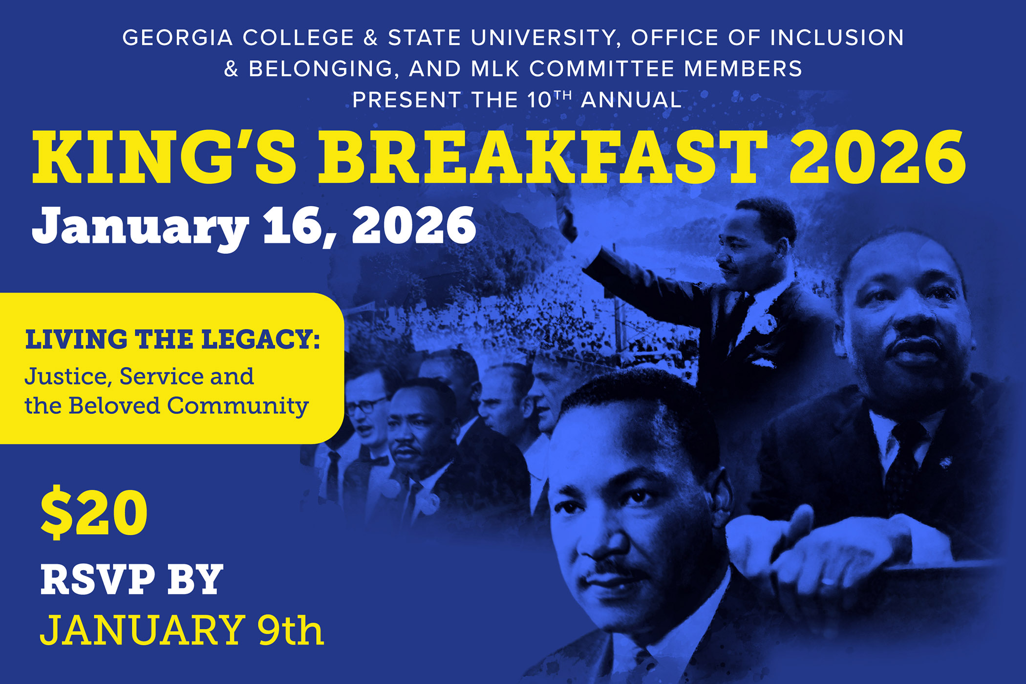 Image for Register now: 10th annual Dr. Martin Luther King Jr. Community Breakfast
