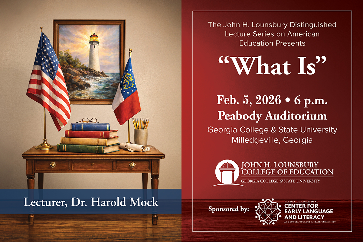 The John H. Lounsbury Distinguished Lecture Series on American Education Presents What Is, Feb. 5, 2026 at 6pm in Peabody Auditorium