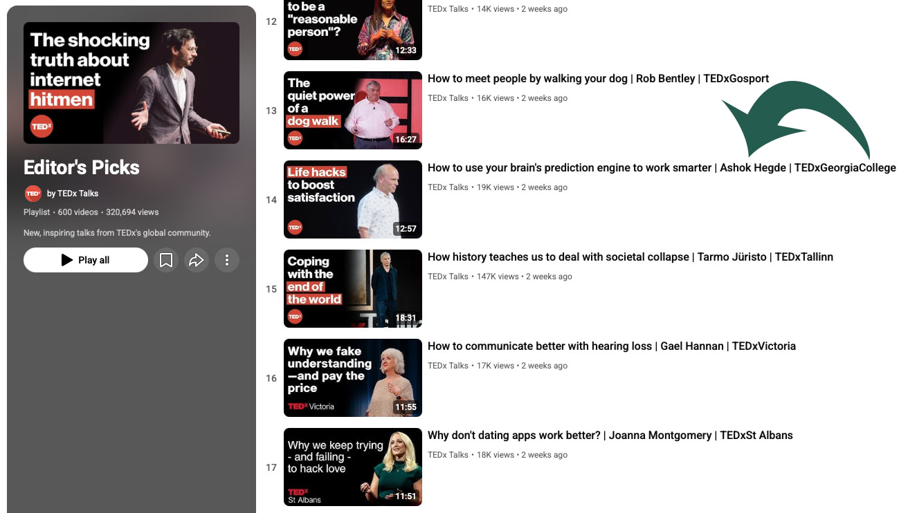Dr. Hegde's TEDxGeorgiaCollege talk is a TED "Editor's Pick."