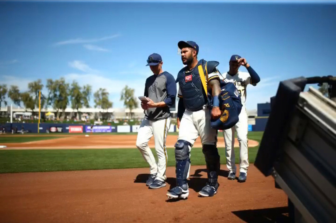 Walter McKiven with the Brewers
