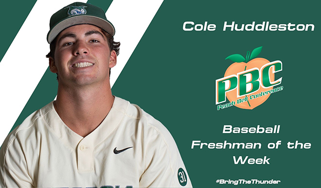 Image for Huddleston named PBC Freshman of the Week