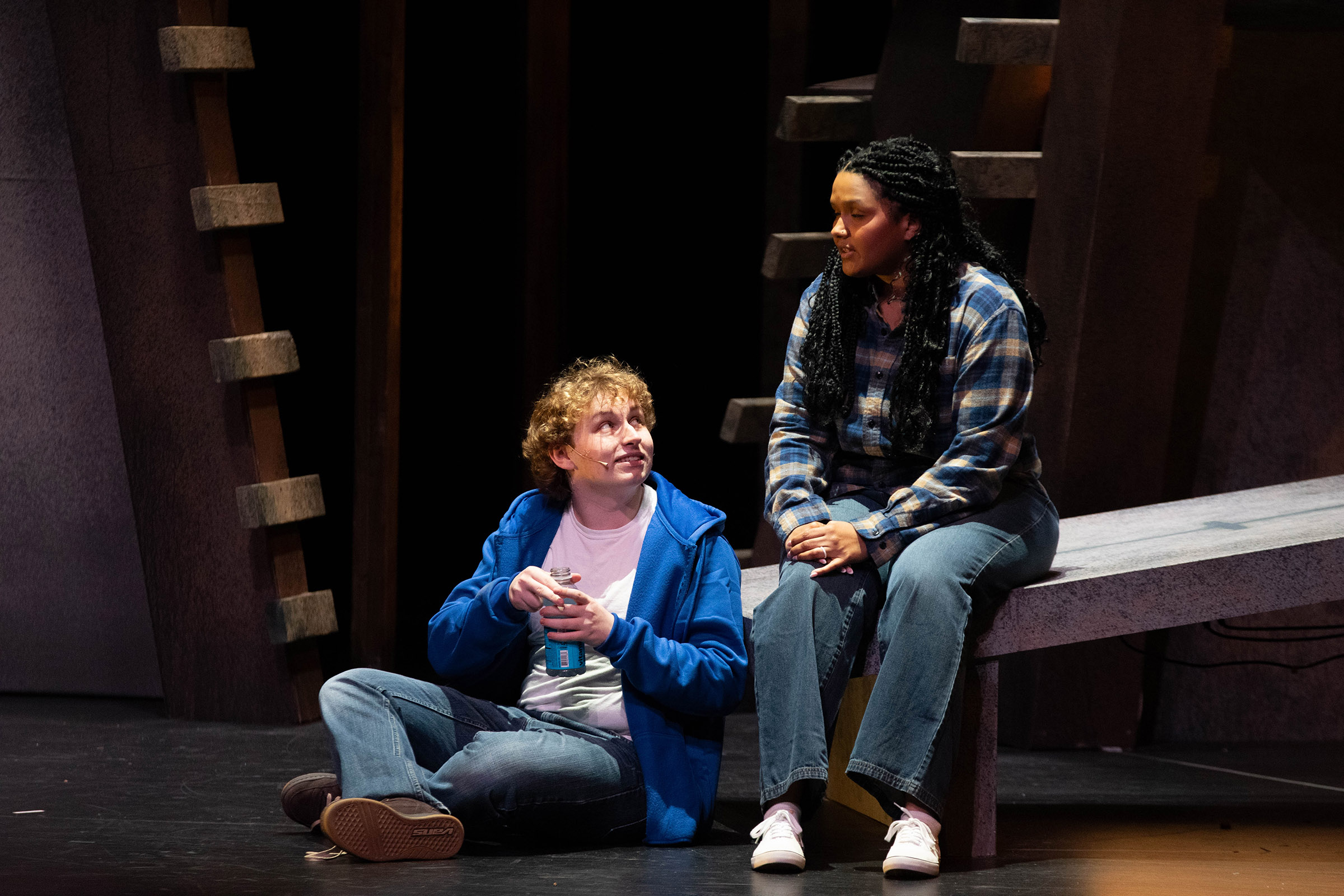 Image for First-year student lands lead role in spring musical, builds his own sets in theatre design class